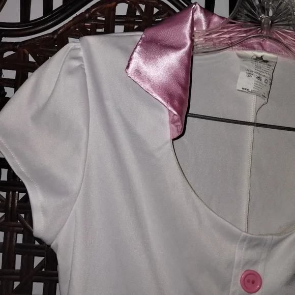 Halloween Costume Pink & White Poodle Skirt  Adult Small Sock Hop - Picture 5 of 5